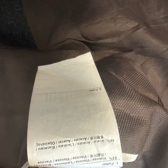 Strellson vintage size 42 (52 EURO) EUC pure wool Charcoal/brown Pinstripe Blaze - Picture 5 of 14